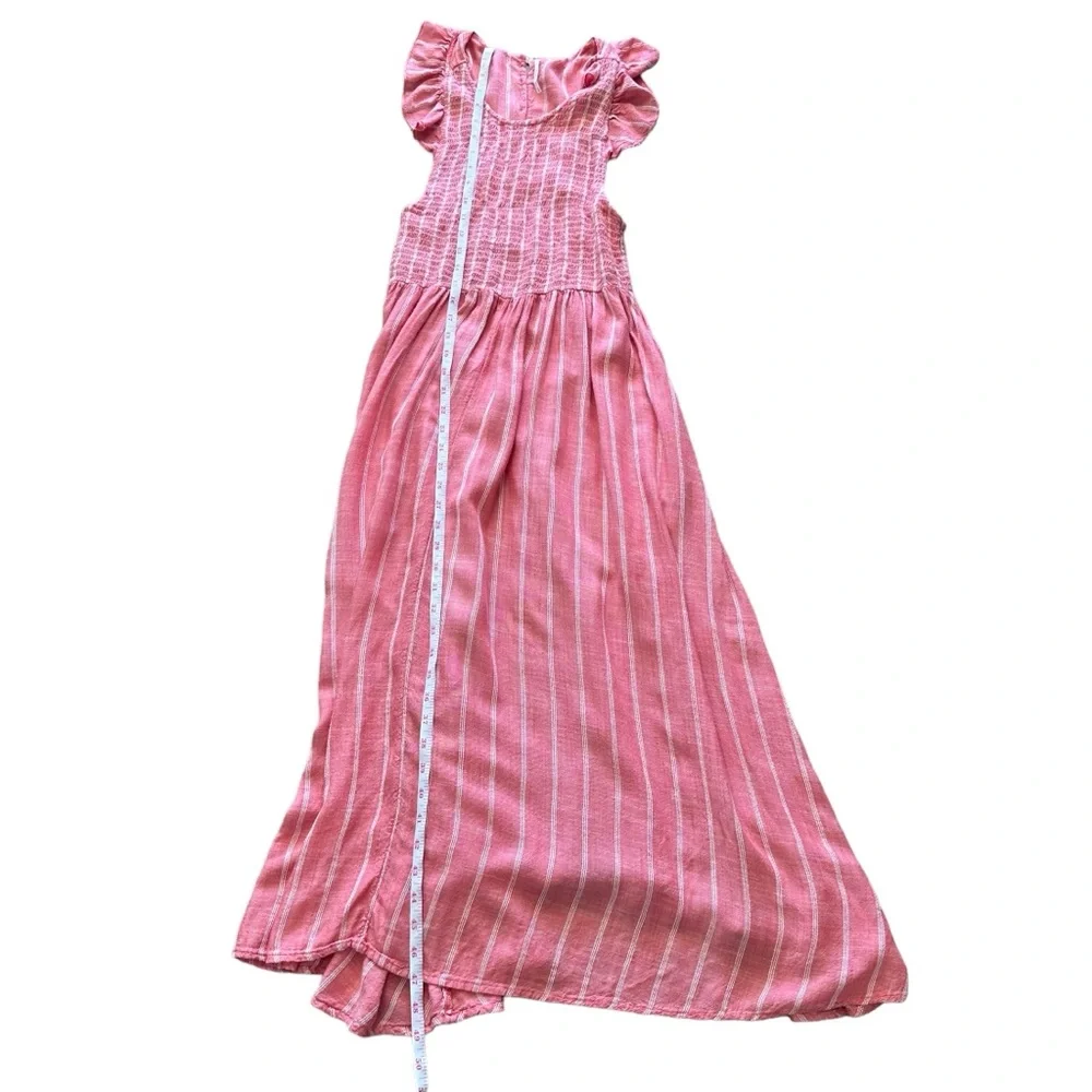Free People Chambray Butterflies Midi Dress in Red Size S